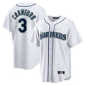 Trusc S.Mariners #3 J.P. Crawford Player White Home Game Stitched Jerseys
