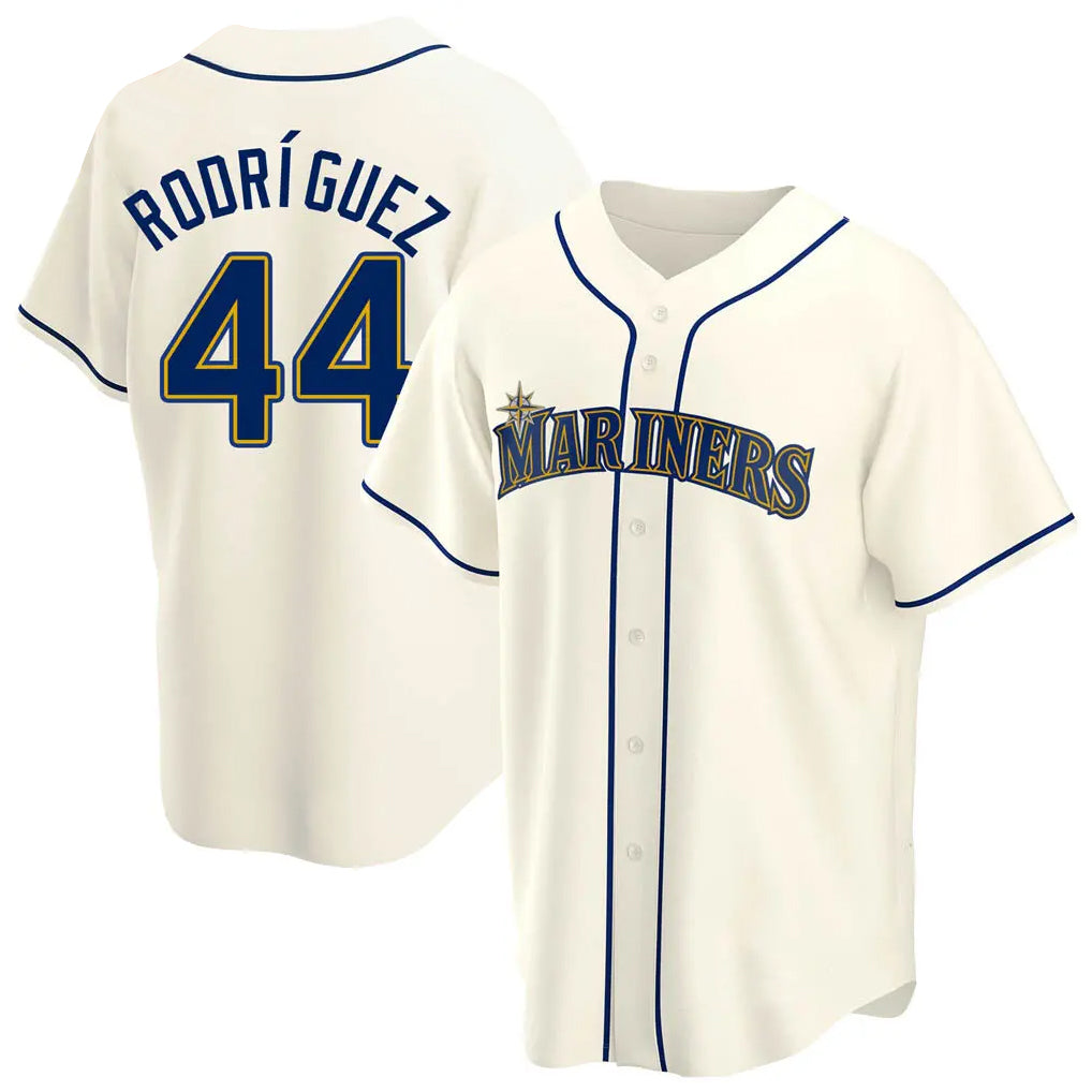 Trusc S.Mariners #44 Julio Rodriguez Player Cream Home Game Stitched Jerseys