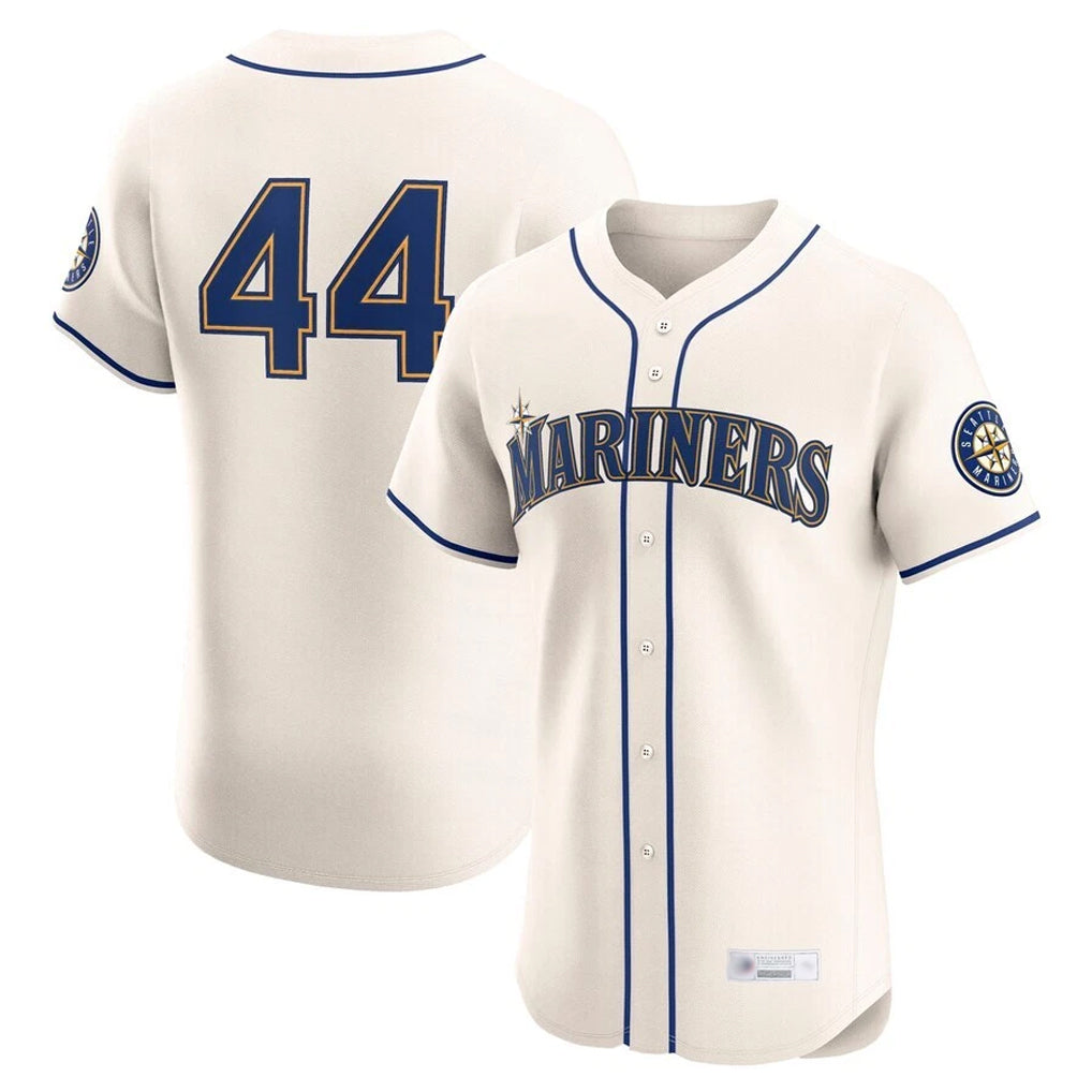 Trusc S.Mariners #44 Julio Rodriguez Player Cream Home Limited Elite Stitched Jerseys