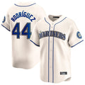 Trusc S.Mariners #44 Julio Rodriguez Player Cream Home Limited Stitched Jerseys