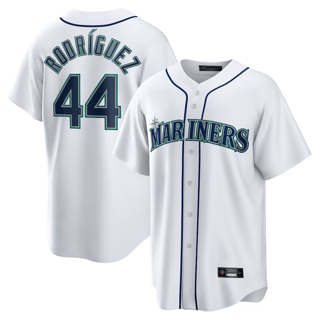 Trusc S.Mariners #44 Julio Rodriguez Player White Home Game Stitched Jerseys