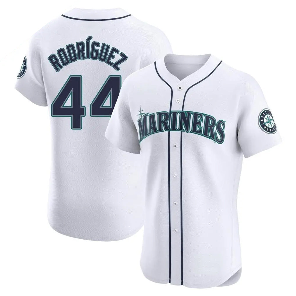 Trusc S.Mariners #44 Julio Rodriguez Player White Home Limited Elite Stitched Jerseys