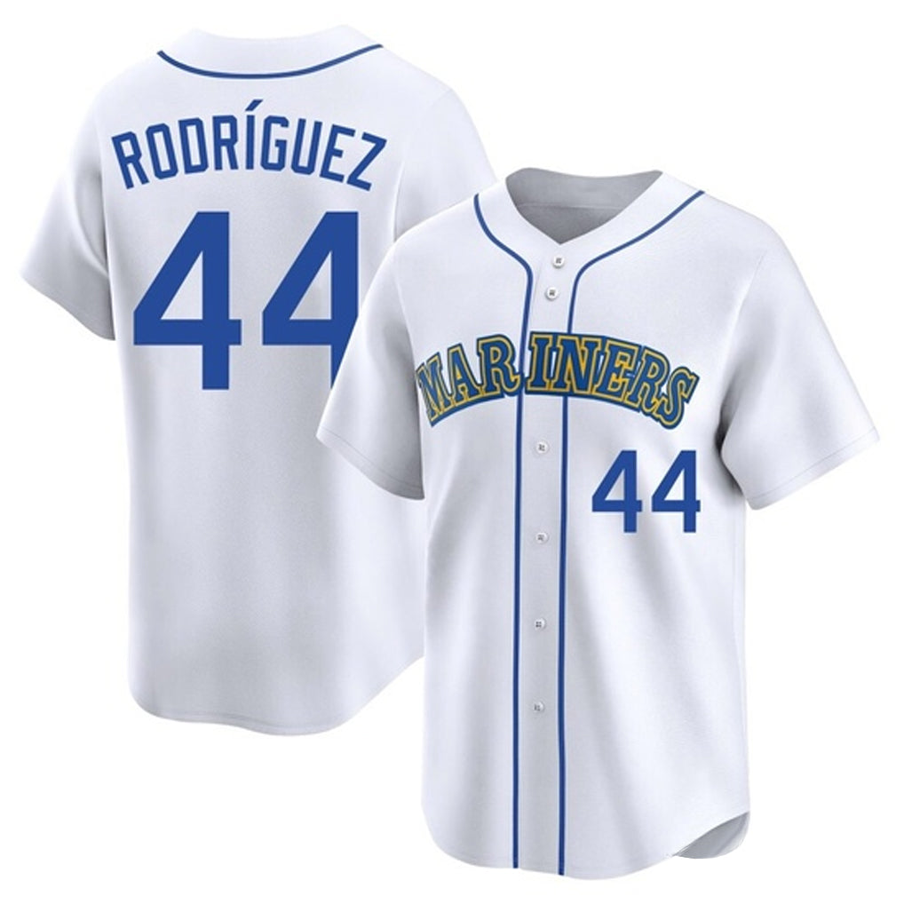 Trusc S.Mariners #44 Julio Rodriguez Player White Pitch Fashion Game Stitched Jerseys