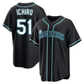 Trusc S.Mariners #51 Ichiro Suzuki Player Black Fashion Home Limited Stitched Jerseys