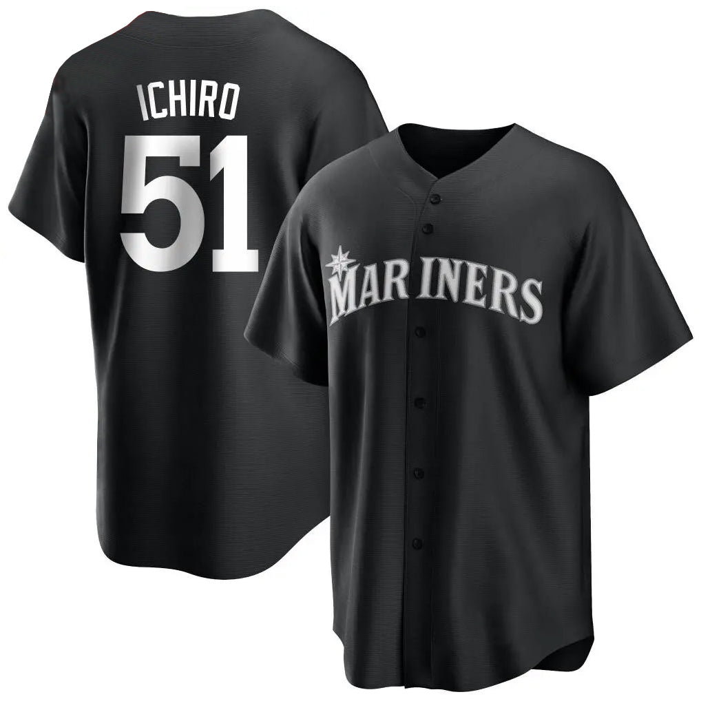 Trusc S.Mariners #51 Ichiro Suzuki Player Black Home Limited Stitched Jerseys