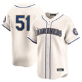 Trusc S.Mariners #51 Ichiro Suzuki Player Cream Home Limited Stitched Jerseys