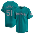 Trusc S.Mariners #51 Ichiro Suzuki Player Teal Home Limited Stitched Jerseys