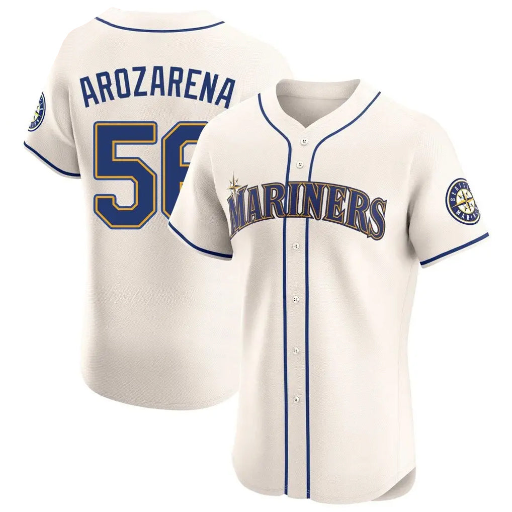 Trusc S.Mariners #56 Randy Arozarena Player Cream Home Limited Elite Stitched Jerseys