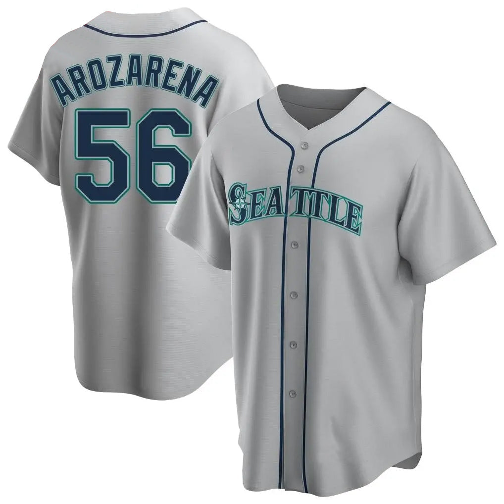 Trusc S.Mariners #56 Randy Arozarena Player Gray Home Game Stitched Jerseys