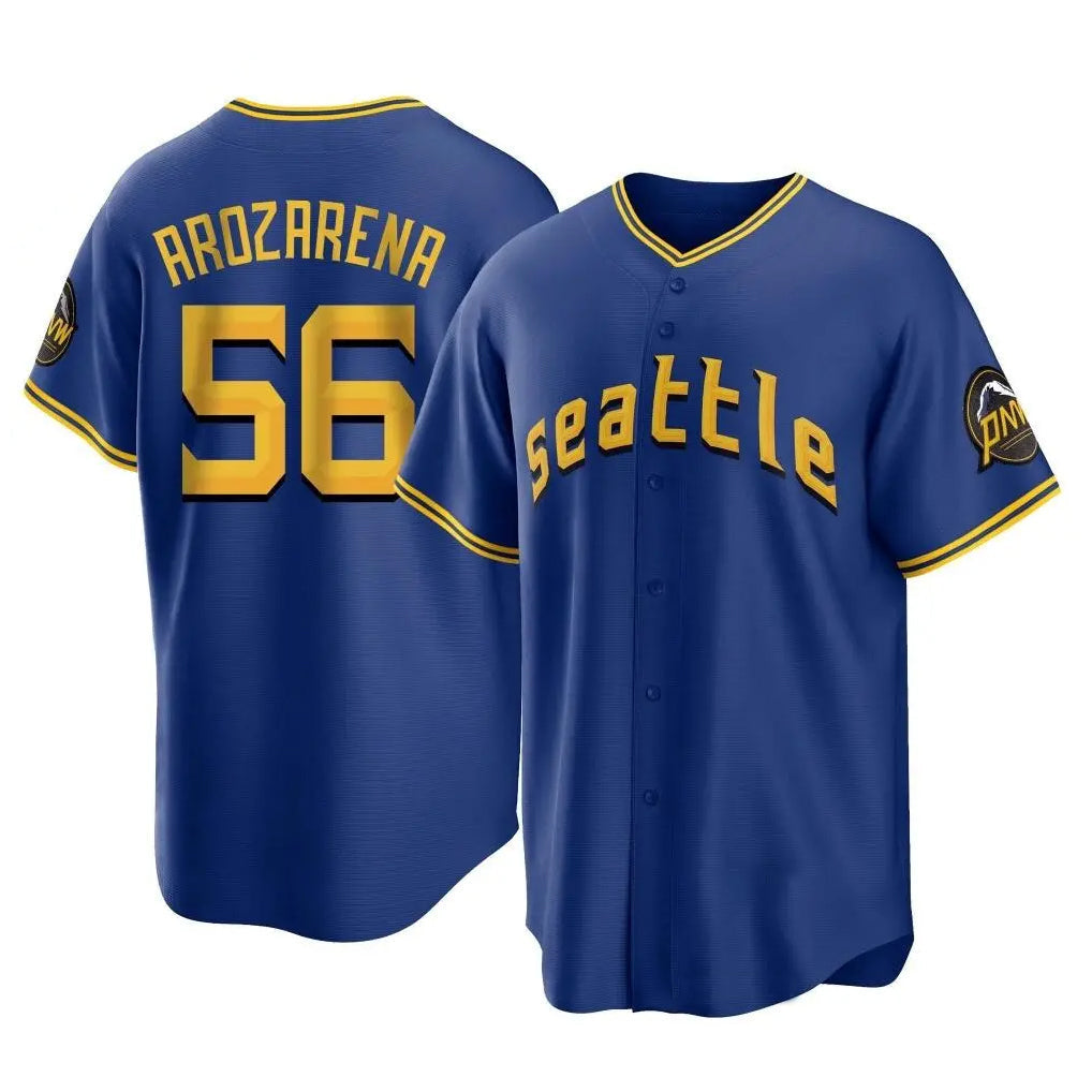 Trusc S.Mariners #56 Randy Arozarena Player Royal Home Game Stitched Jerseys