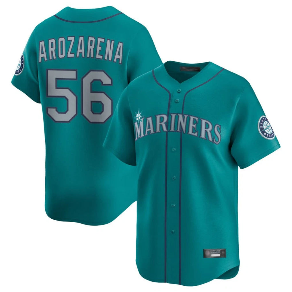 Trusc S.Mariners #56 Randy Arozarena Player Teal Home Limited Stitched Jerseys
