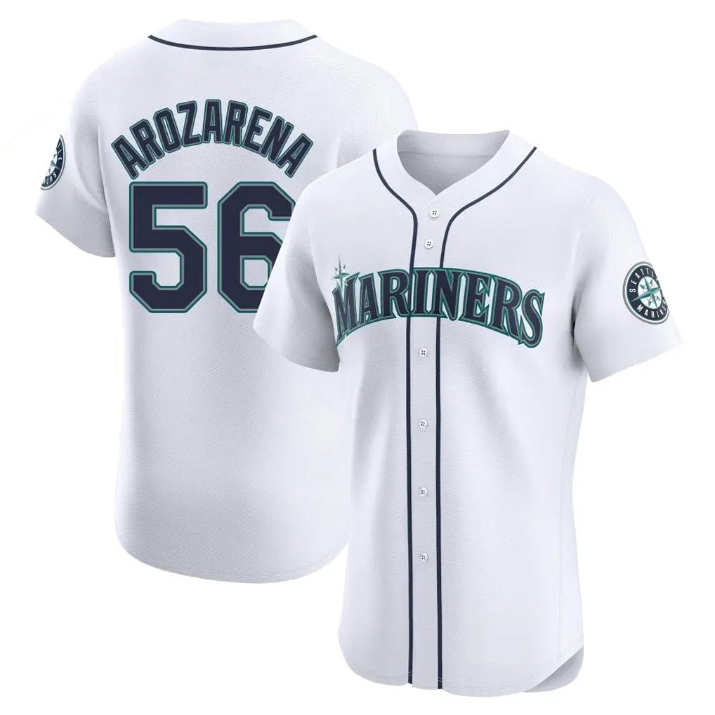 Trusc S.Mariners #56 Randy Arozarena Player White Home Limited Elite Stitched Jerseys