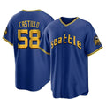 Trusc S.Mariners #58 Luis Castillo Player Royal City Connect Home Game Stitched Jerseys