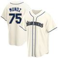 Trusc S.Mariners #75 Andres Munoz Player Cream Home Game Stitched Jerseys