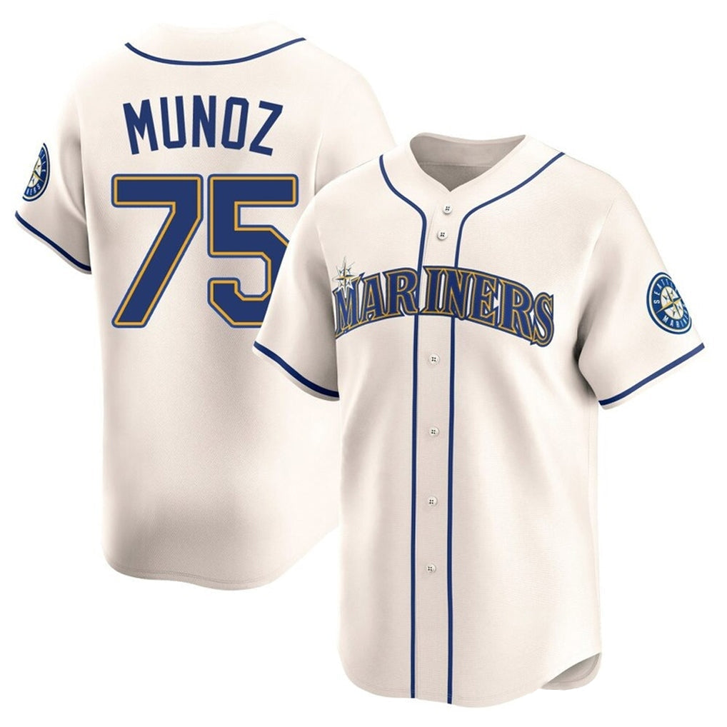 Trusc S.Mariners #75 Andres Munoz Player Cream Home Limited Stitched Jerseys