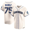 Trusc S.Mariners #75 Andres Munoz Player Cream Home Limited Stitched Jerseys