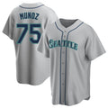 Trusc S.Mariners #75 Andres Munoz Player Gray Home Game Stitched Jerseys