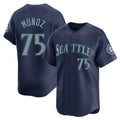 Trusc S.Mariners #75 Andres Munoz Player Navy Home Limited Stitched Jerseys