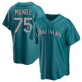 Trusc S.Mariners #75 Andres Munoz Player Teal Home Game Stitched Jerseys