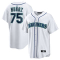 Trusc S.Mariners #75 Andres Munoz Player White Home Game Stitched Jerseys