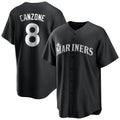 Trusc S.Mariners #8 Dominic Canzone Player Black Home Limited Stitched Jerseys