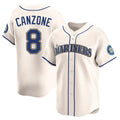 Trusc S.Mariners #8 Dominic Canzone Player Cream Home Limited Stitched Jerseys