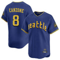 Trusc S.Mariners #8 Dominic Canzone Player Royal City Connect Home Limited Stitched Jerseys
