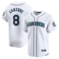 Trusc S.Mariners #8 Dominic Canzone Player White Home Limited Stitched Jerseys