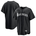 Trusc S.Mariners Blank Player Black Home Limited Stitched Jerseys