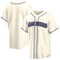 Trusc S.Mariners Blank Player Cream Home Game Stitched Jerseys