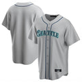 Trusc S.Mariners Blank Player Gray Home Game Stitched Jerseys