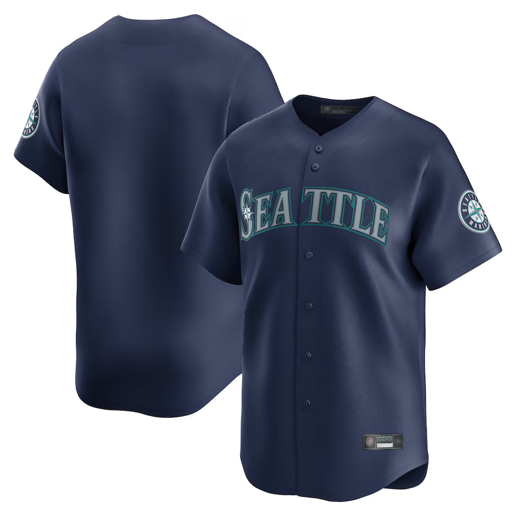 Trusc S.Mariners Blank Player Navy Home Limited Stitched Jerseys