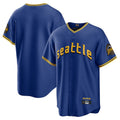 Trusc S.Mariners Blank Player Royal City Connect Home Game Stitched Jerseys