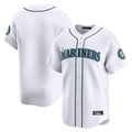 Trusc S.Mariners Blank Player White Home Limited Stitched Jerseys