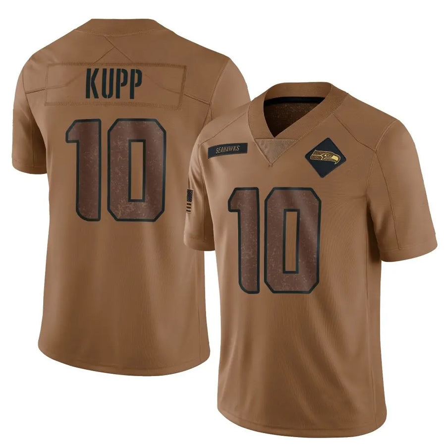Trusc S.Seahawks #10 Cooper Kupp Player Brown Salute To Service Limited Stitched Jerseys