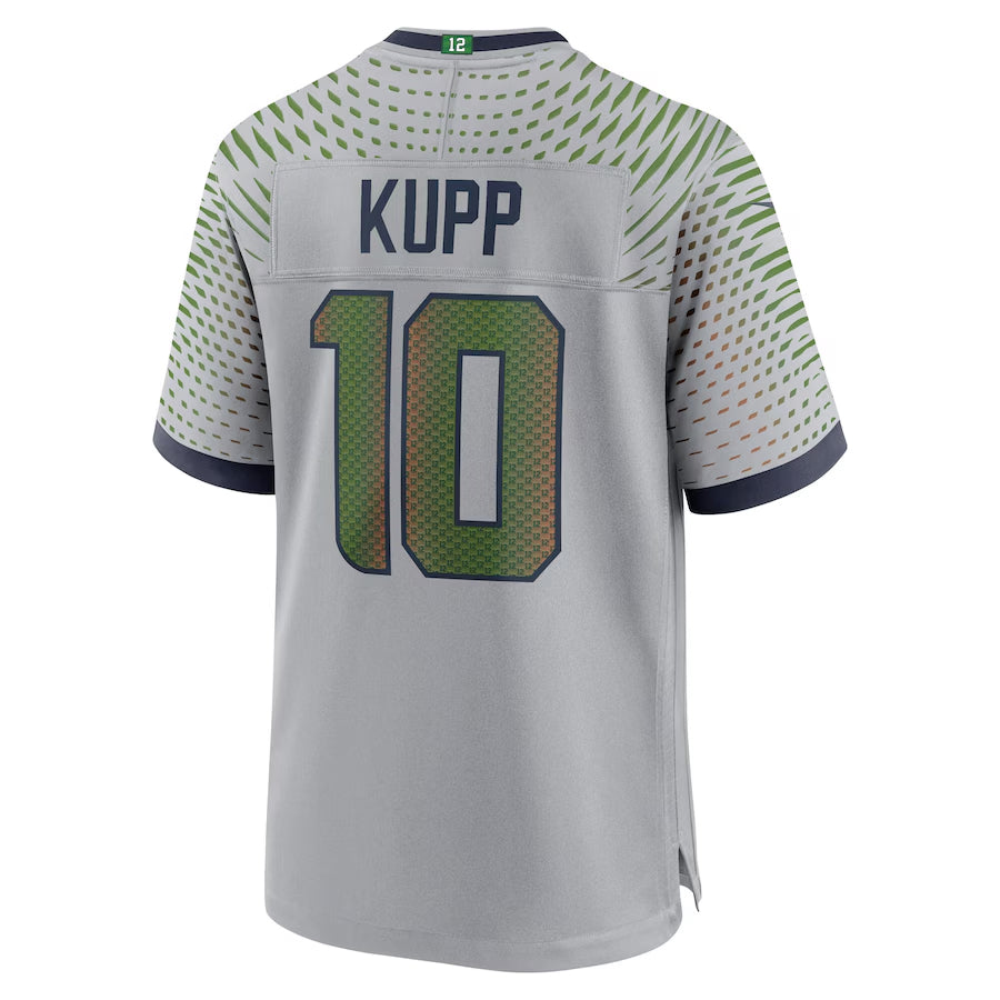 Trusc S.Seahawks #10 Cooper Kupp Player Gray Rivalries Collection Game Stitched Jerseys