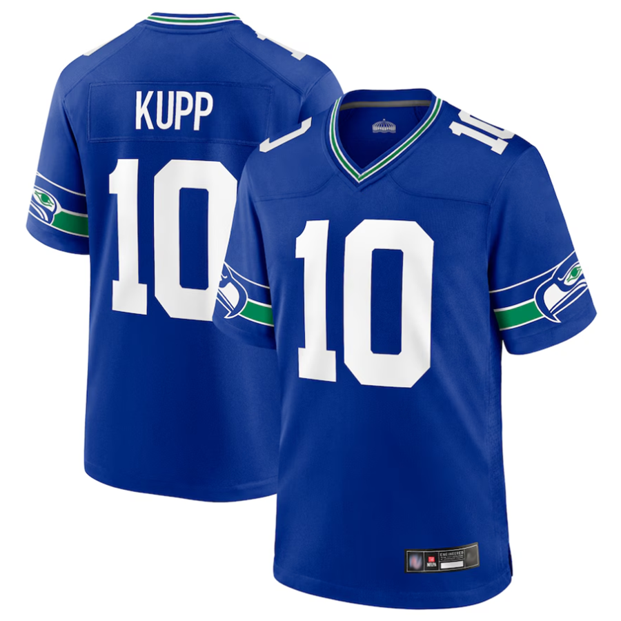 Trusc S.Seahawks #10 Cooper Kupp Player Royal Game Stitched Jerseys
