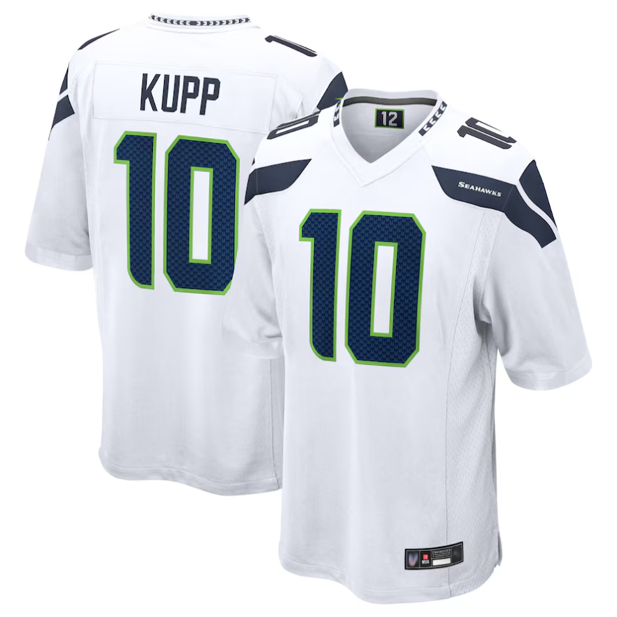 Trusc S.Seahawks #10 Cooper Kupp Player White Replica Game Stitched Jerseys