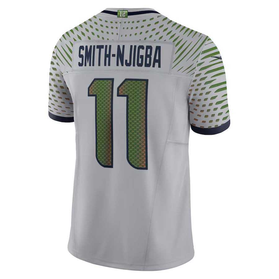 Trusc S.Seahawks #11 Jaxon Smith-Njigba Player Grey Rivalries Collection Limited Stitched Jerseys