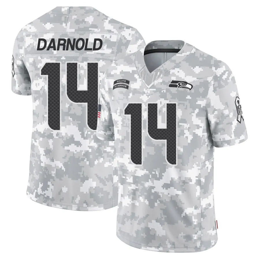 Trusc S.Seahawks #14 Sam Darnold Player Arctic Camo Salute to Service Limited Football Jerseys
