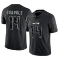 Trusc S.Seahawks #14 Sam Darnold Player Black RFLCTV Limited Football Jerseys