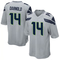 Trusc S.Seahawks #14 Sam Darnold Player Grey Game Football Jerseys