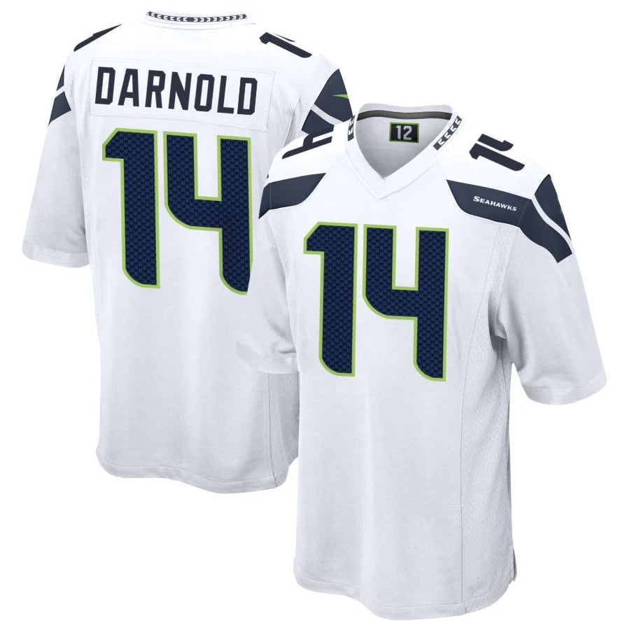 Trusc S.Seahawks #14 Sam Darnold Player White Home Game Football Jerseys