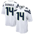 Trusc S.Seahawks #14 Sam Darnold Player White Home Game Football Jerseys