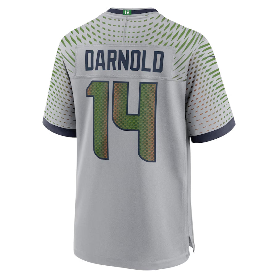 Trusc S.Seahawks #14 Sam Darnold Player Wolf Gray Rivalries Collection Game Football Jerseys
