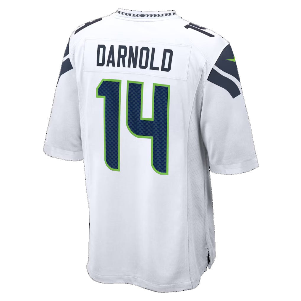 Trusc S.Seahawks #14 Sam Darnold White Game Stitched Jerseys