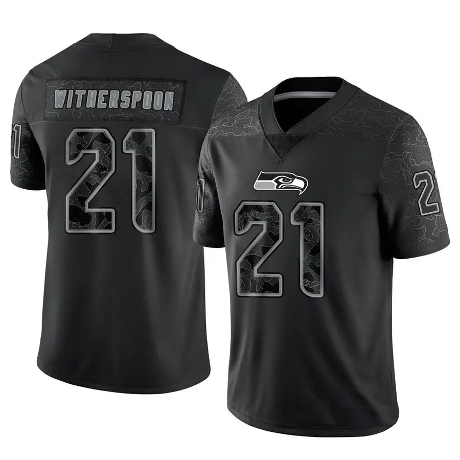 Trusc S.Seahawks #21 Devon Witherspoon Player Black RFLCTV Limited Stitched Jerseys