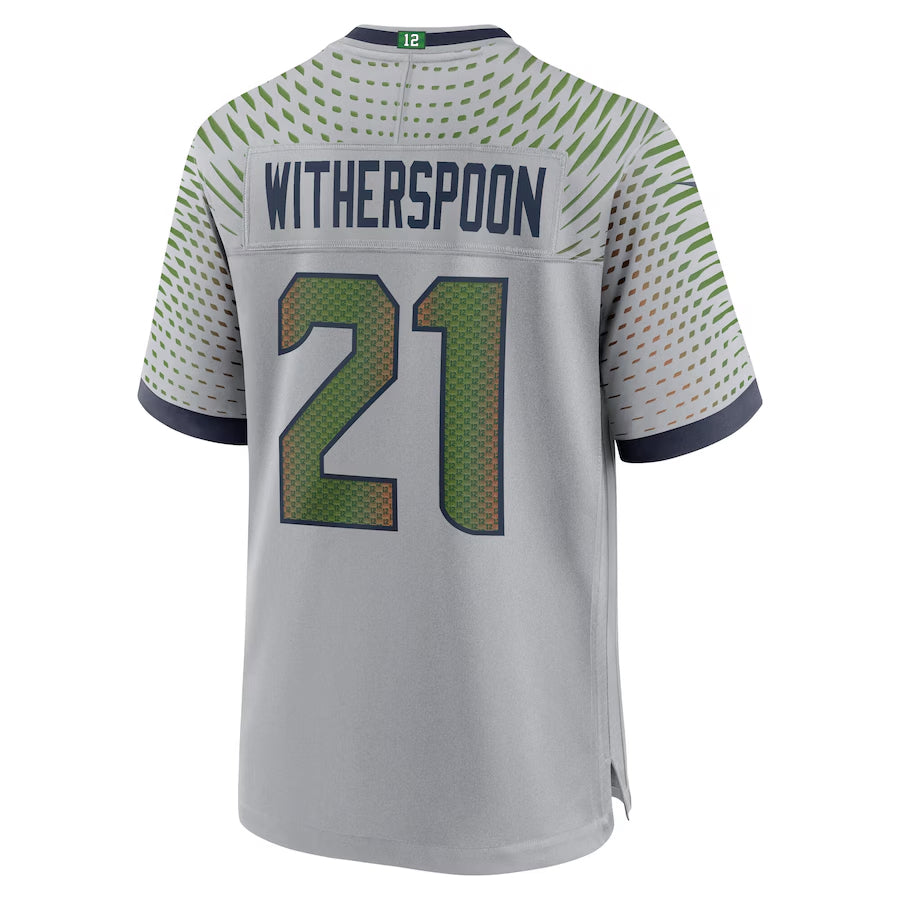 Trusc S.Seahawks #21 Devon Witherspoon Player Gray Rivalries Collection Game Stitched Jerseys
