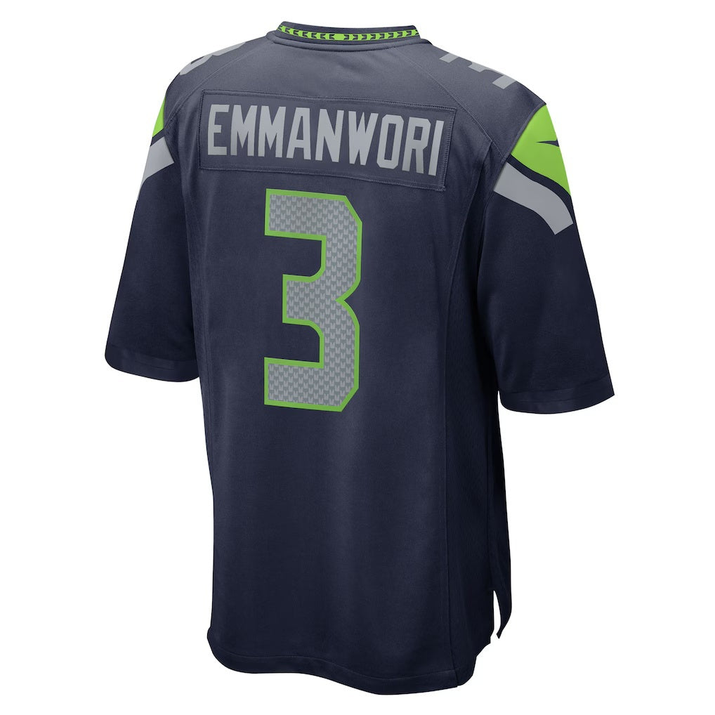 Trusc S.Seahawks #3 Nick Emmanwori College Navy Team Game Stitched Jerseys