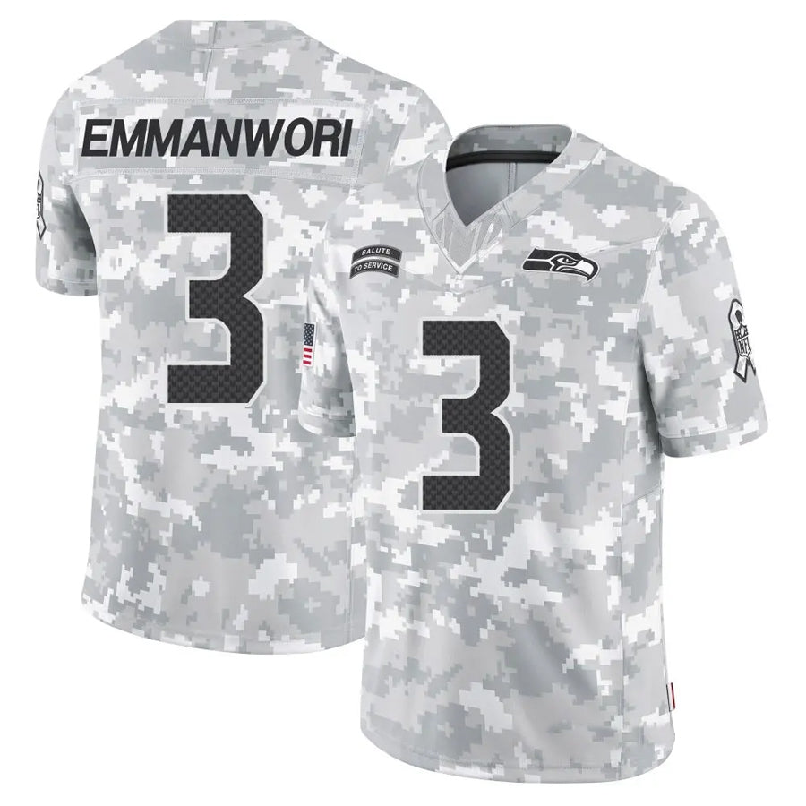 Trusc S.Seahawks #3 Nick Emmanwori Player Arctic Camo Salute to Service Limited Football Jerseys